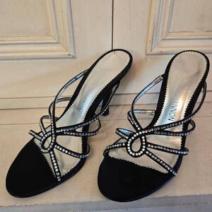 Michael Shannon Rhinestone & Satin Heels size 5